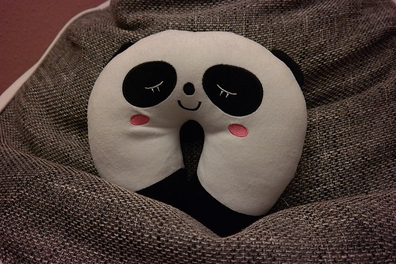 Panda shaped neck pillow